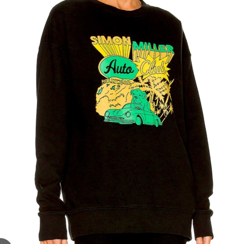SIMON MILLER Auto Club Sweatshirt in Black